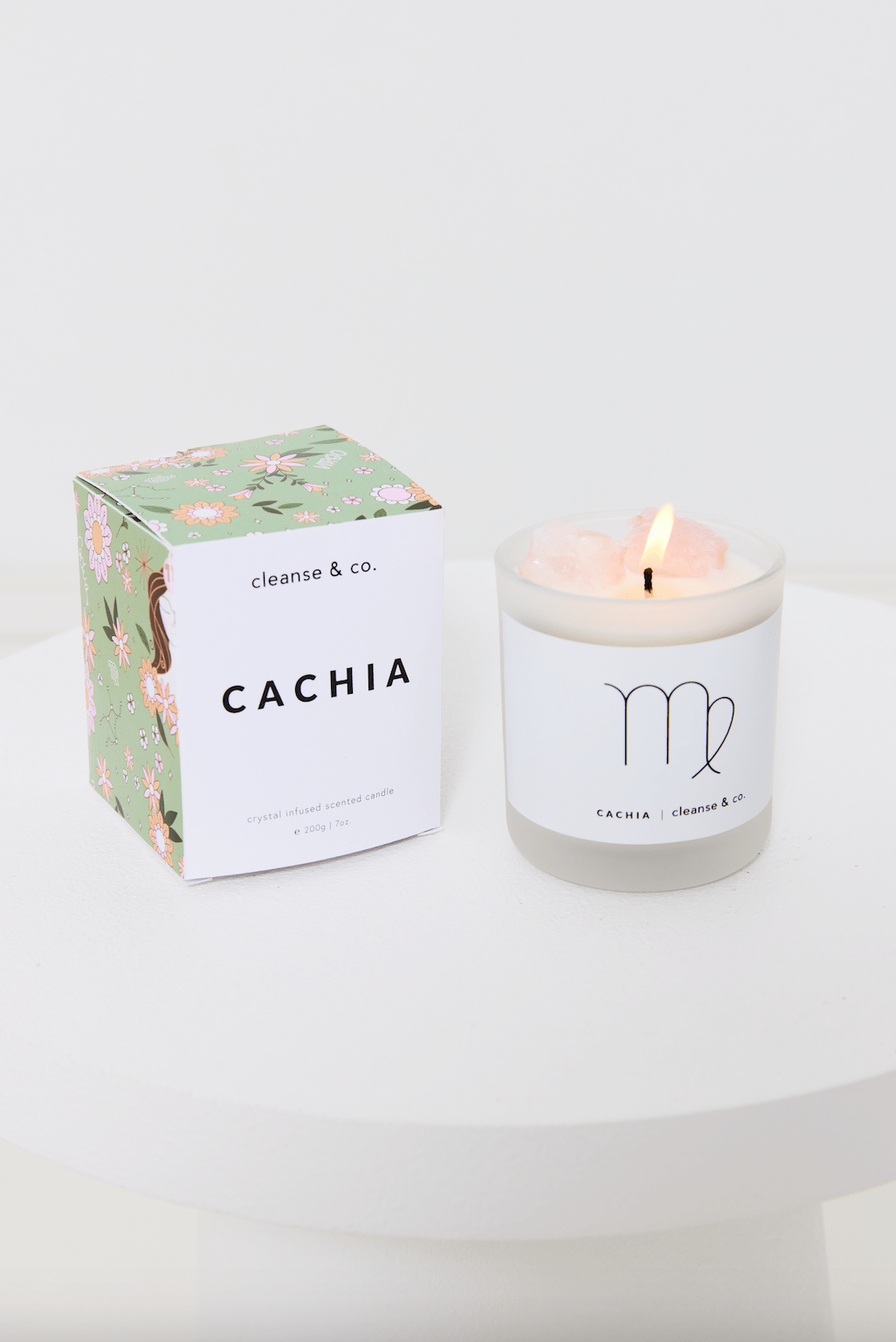 Cachia Virgo Crystal Candle candle