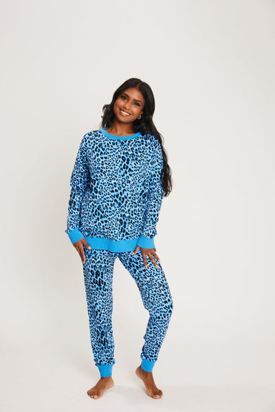 Cachia Ocean Blue Gigi Pj Set Pajamas