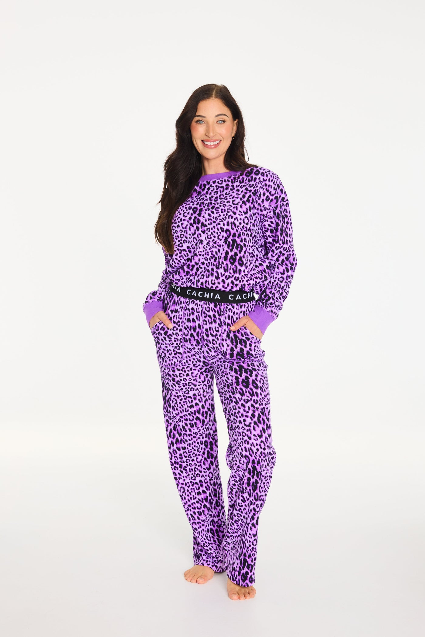 Cachia Grape Gigi PJ Set Pajamas