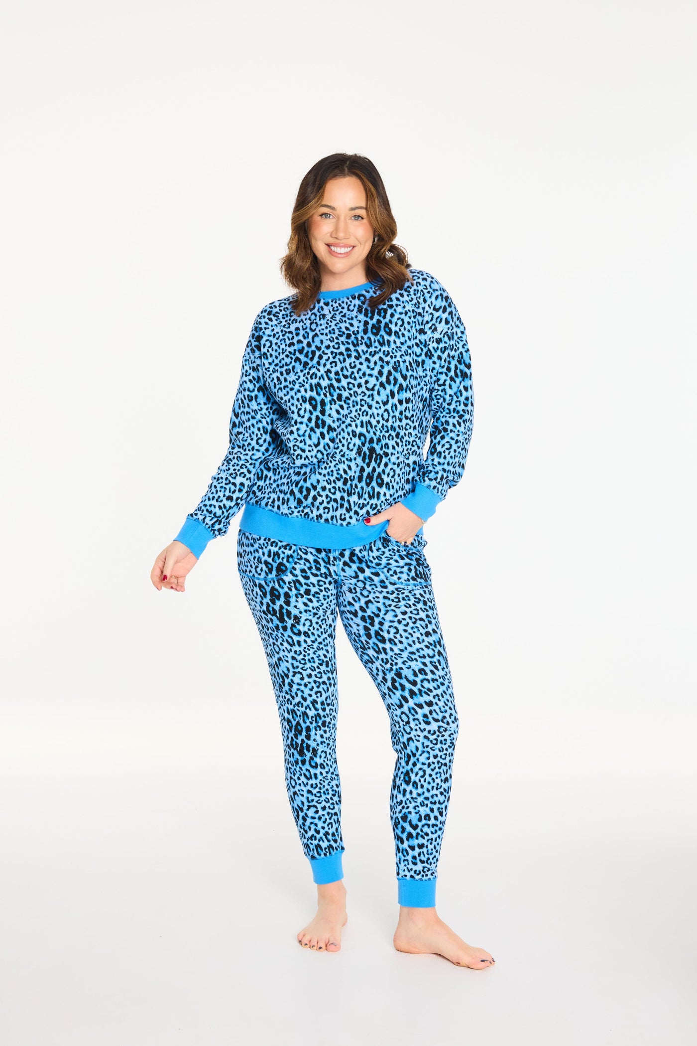 Cachia Ocean Blue Gigi Pj Set Pajamas