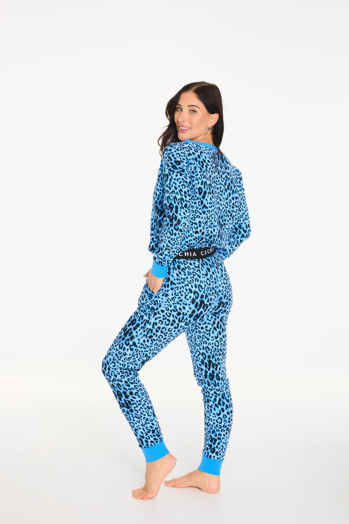 Cachia Ocean Blue Gigi Pj Set Pajamas