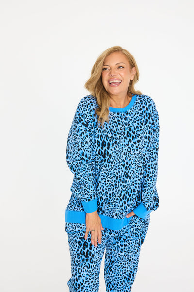 Cachia Ocean Blue Gigi Pj Set Pajamas