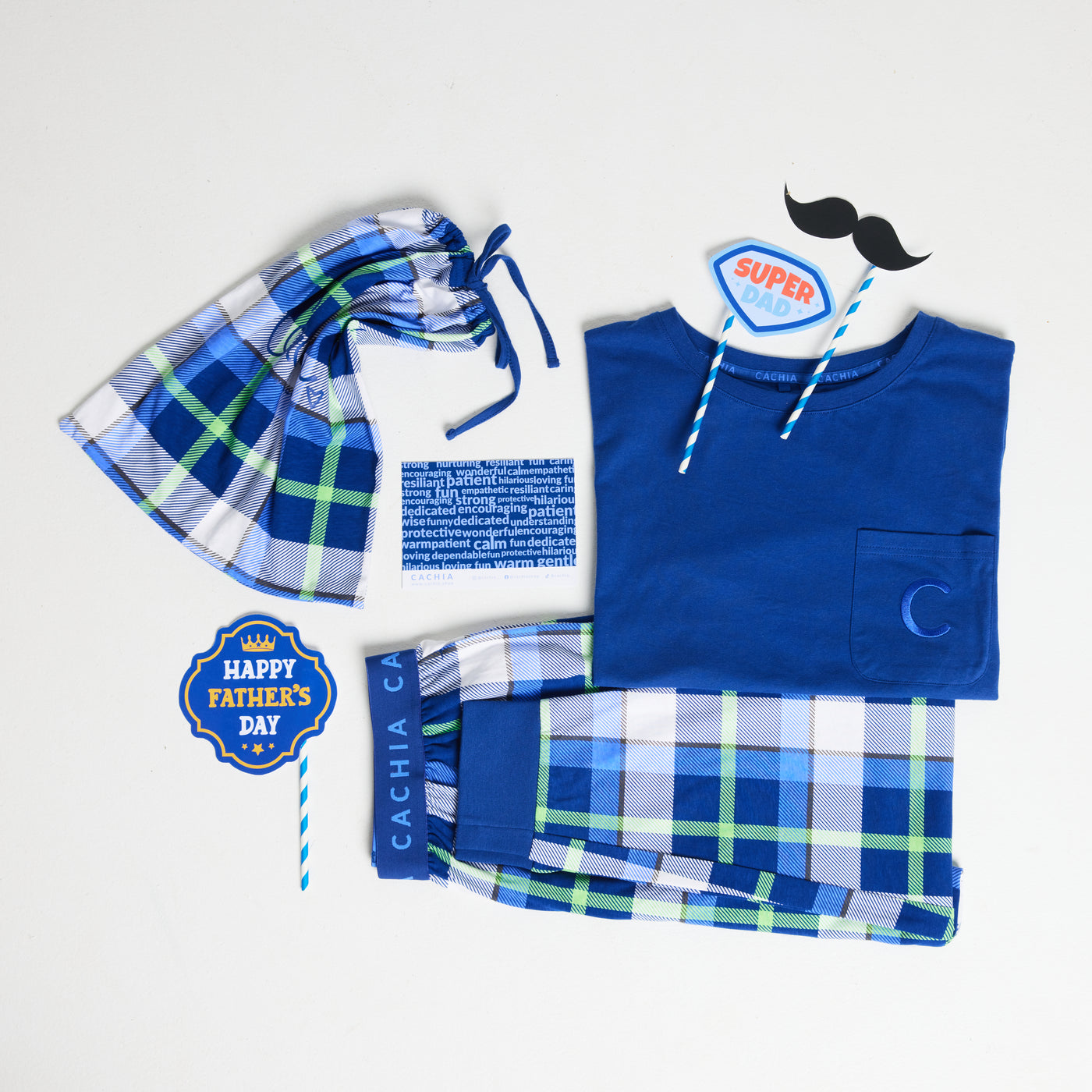 Royal Pj Set With Gift Bag & Card - Mens