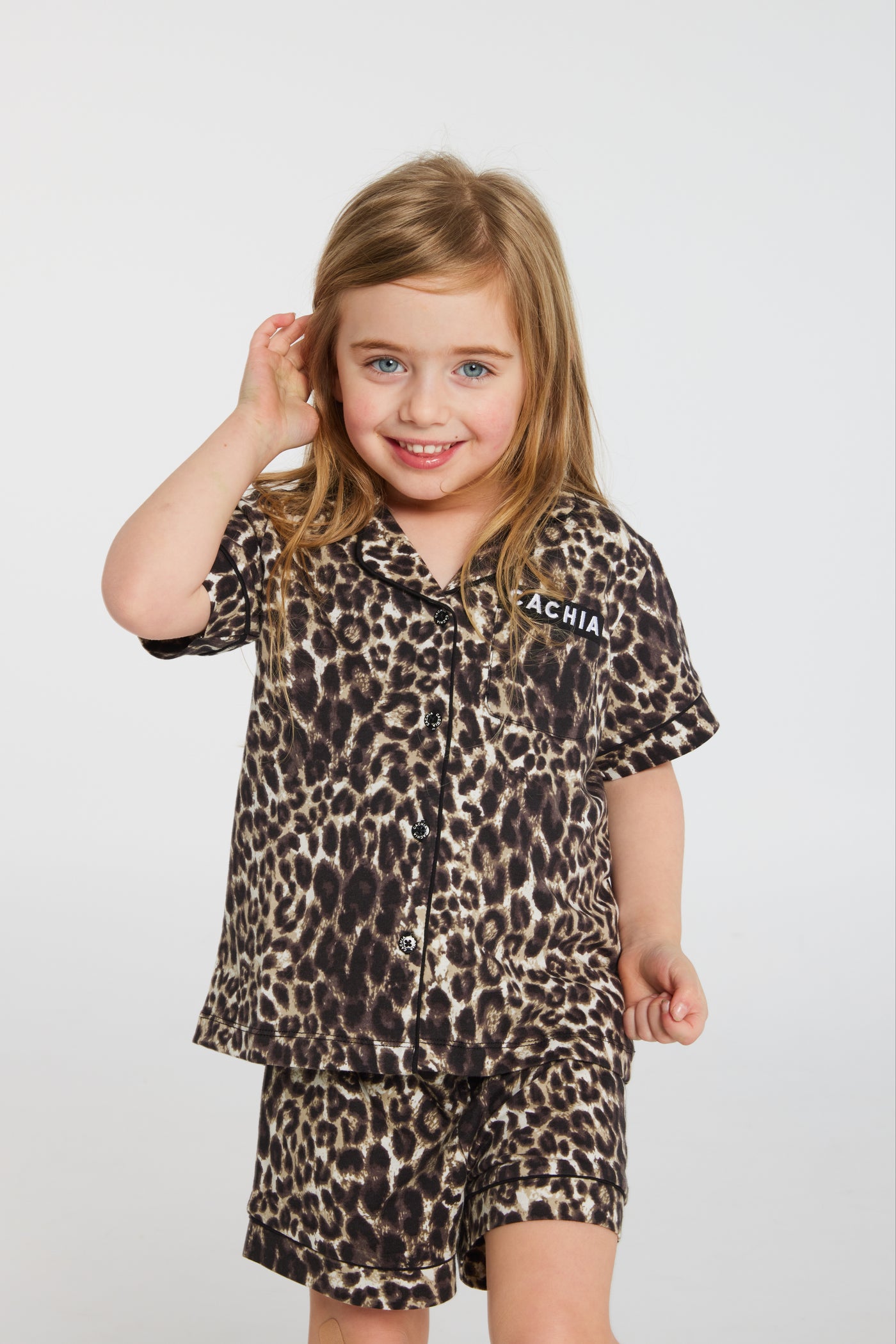 Kids Gigi Short Sleeve Button up Top