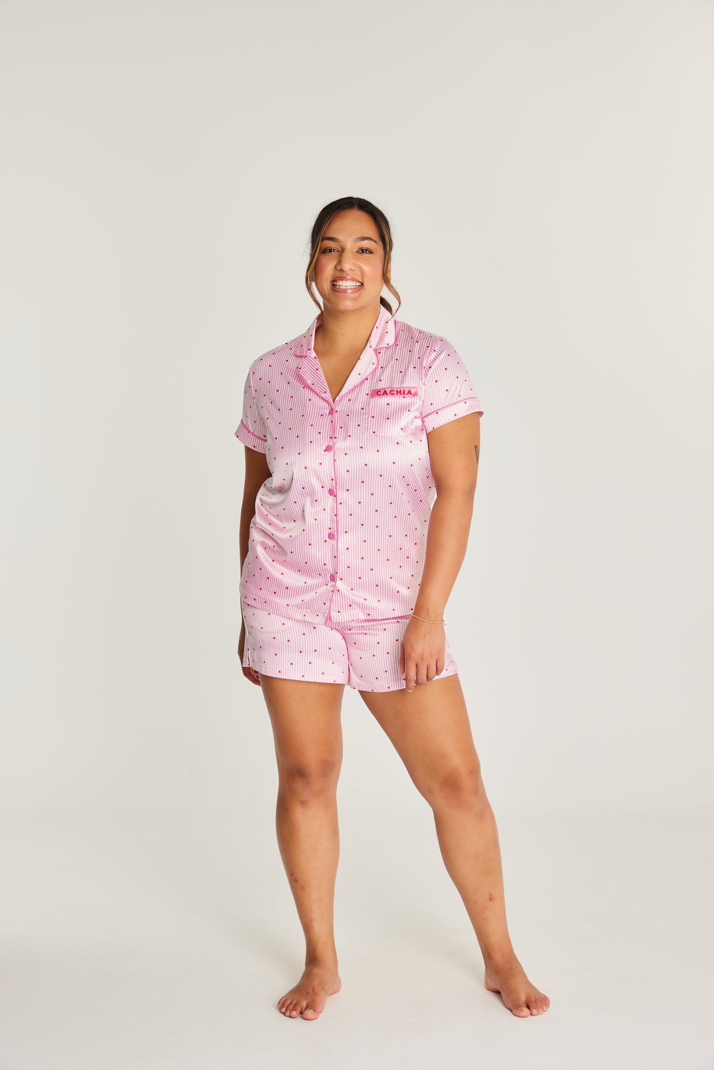 Heartstrings Satin PJ Set