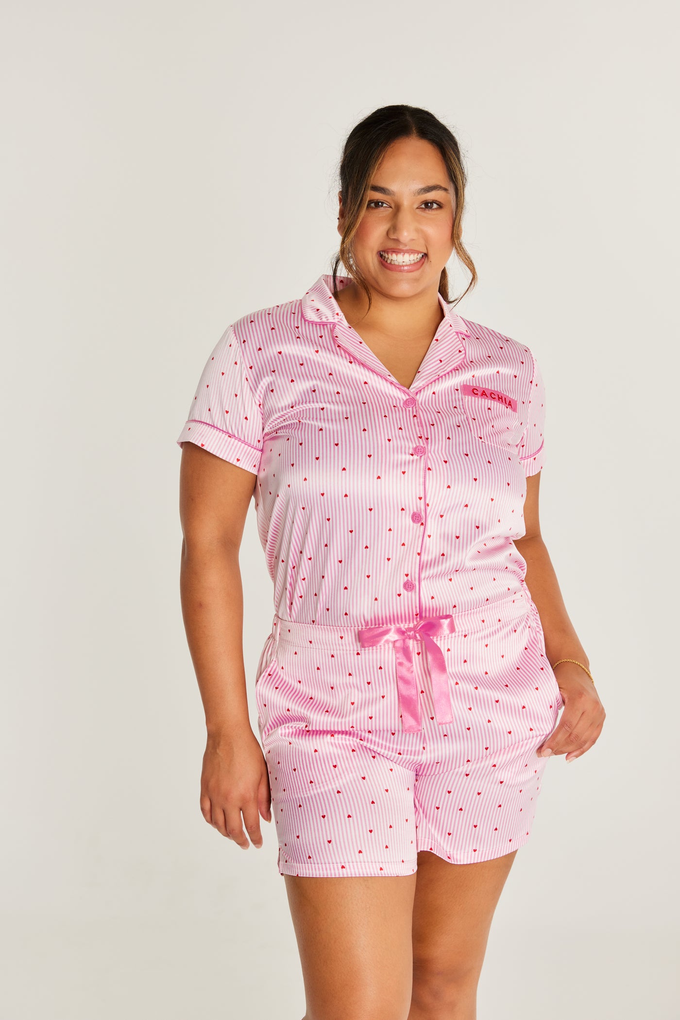 Heartstrings Satin PJ Set