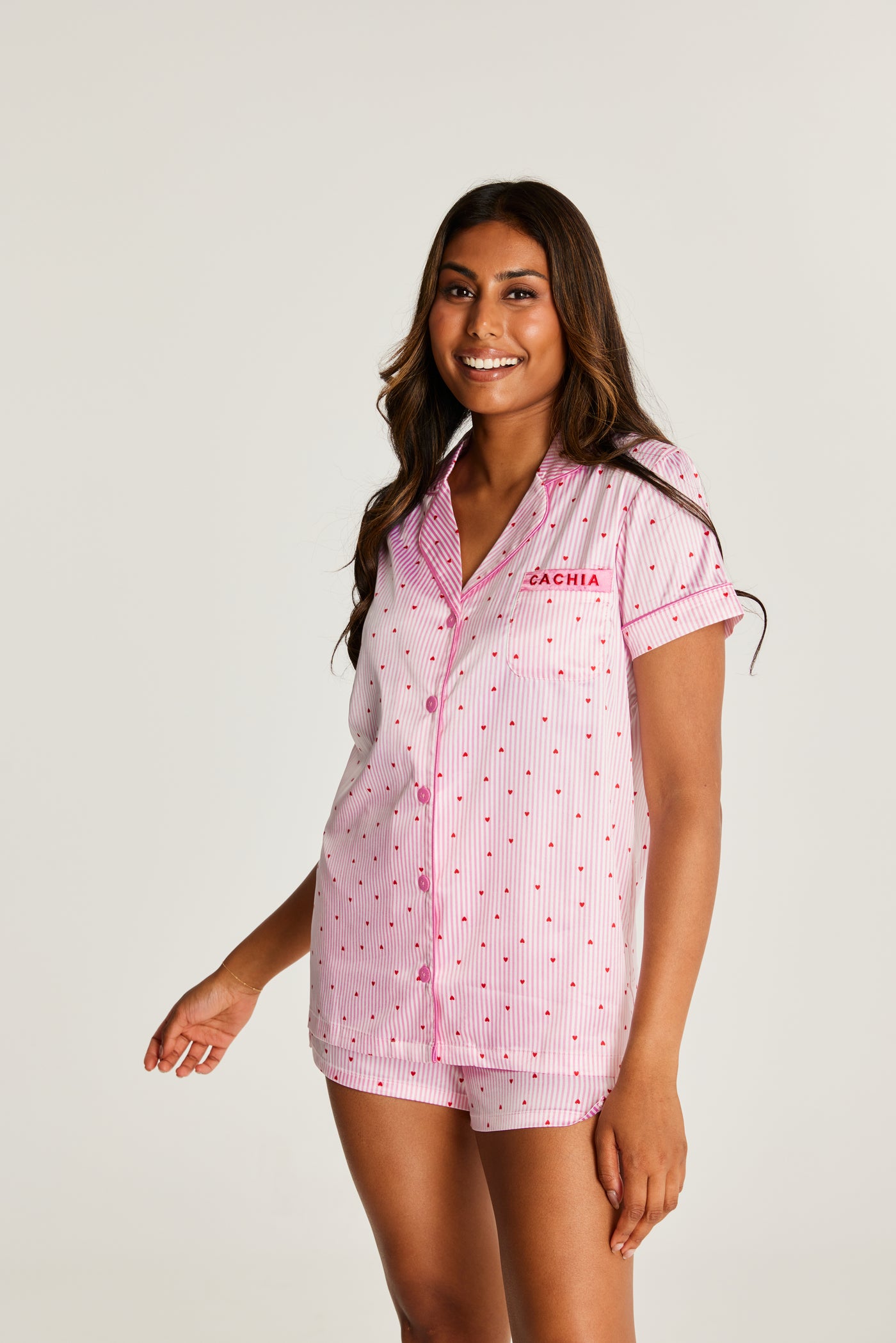 Heartstrings Satin PJ Set