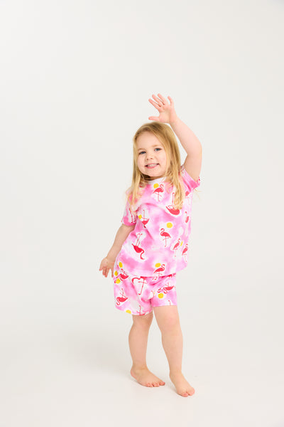 Cachia Flamingo Mini PJ Set Pajamas