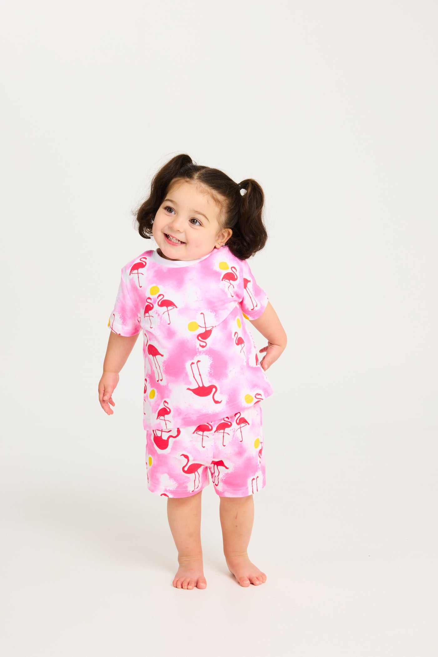 Cachia Flamingo Mini PJ Set Pajamas