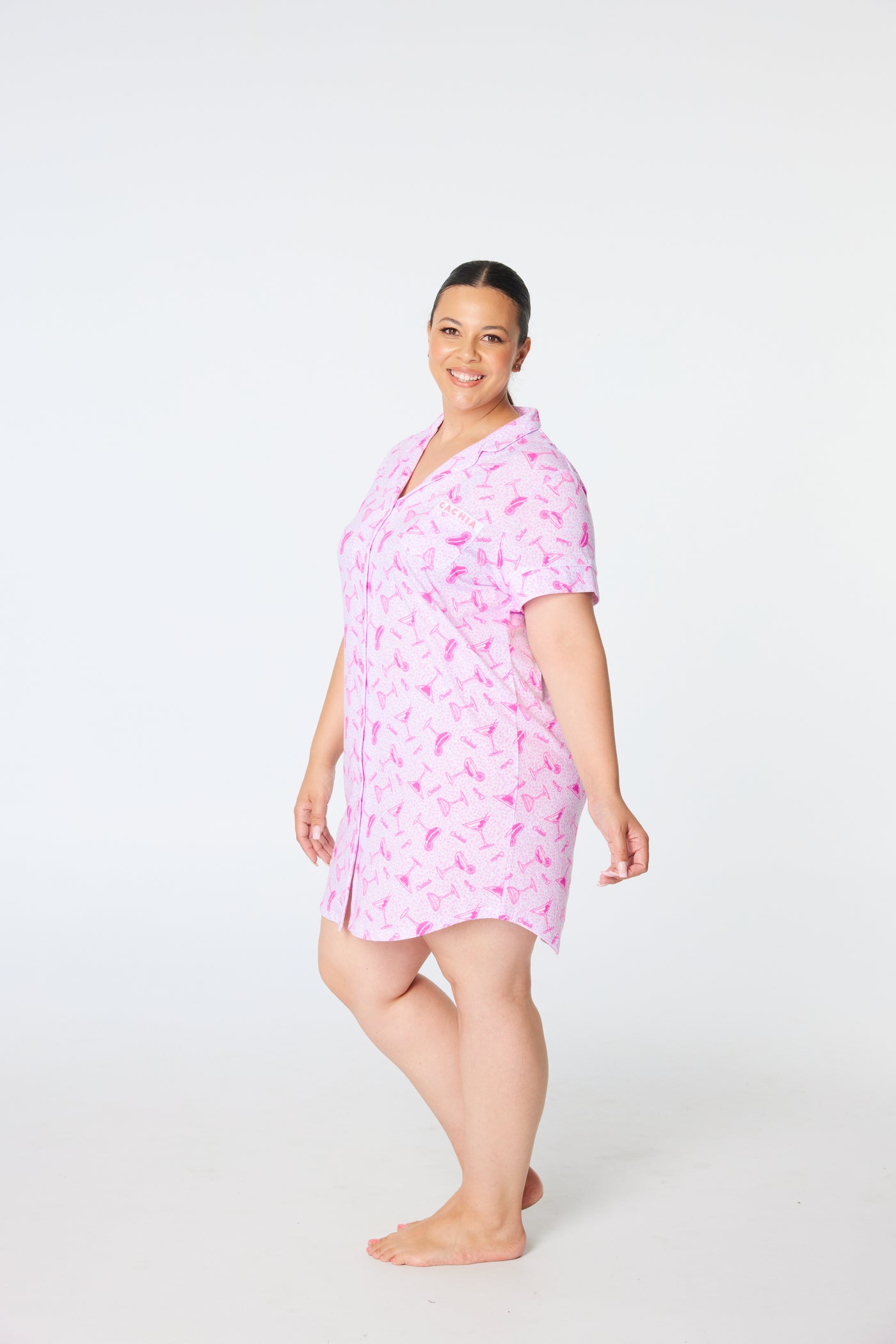 Martini Moment Button Up Nightie