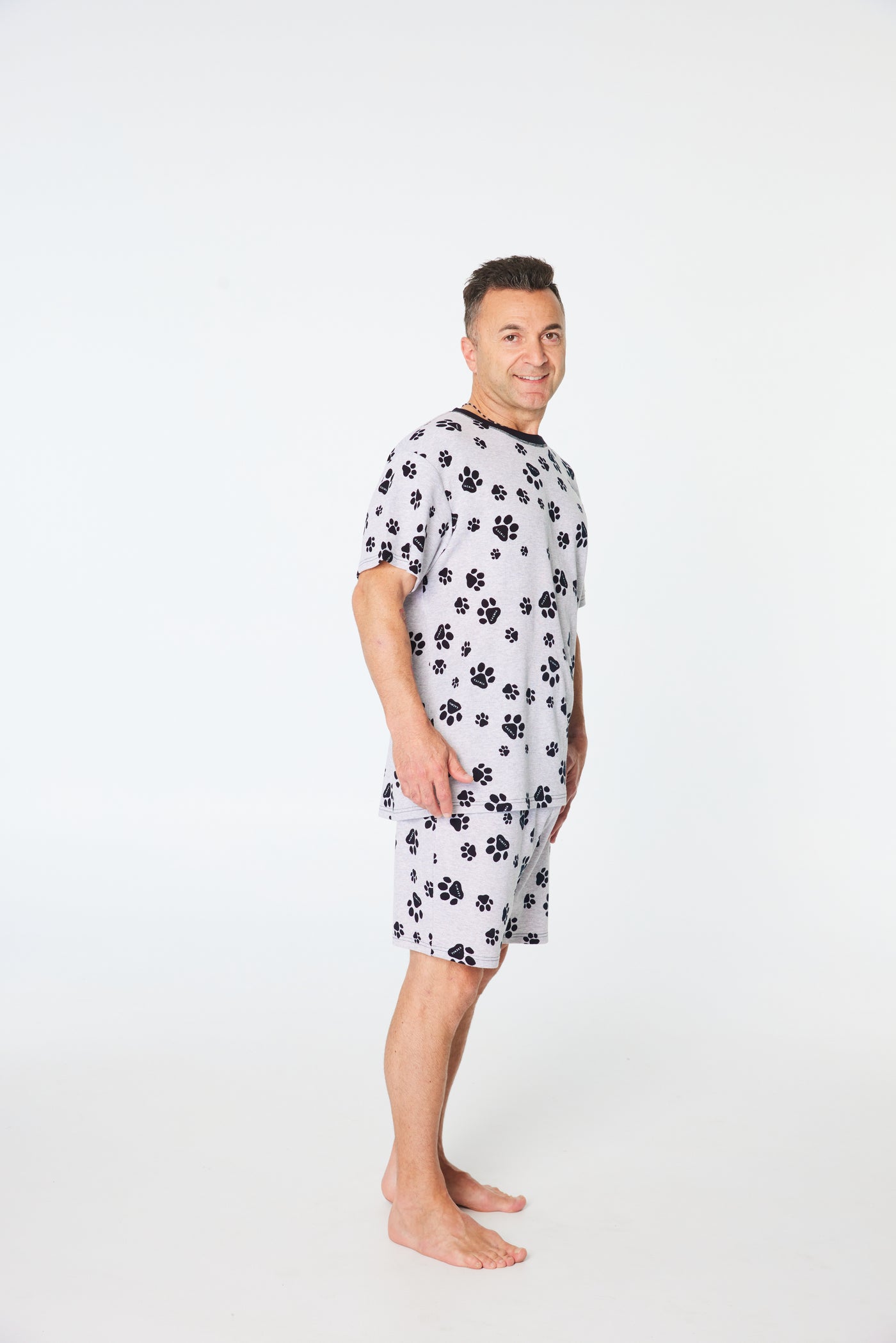 Cachia Paws Pj Set - Mens Pajamas