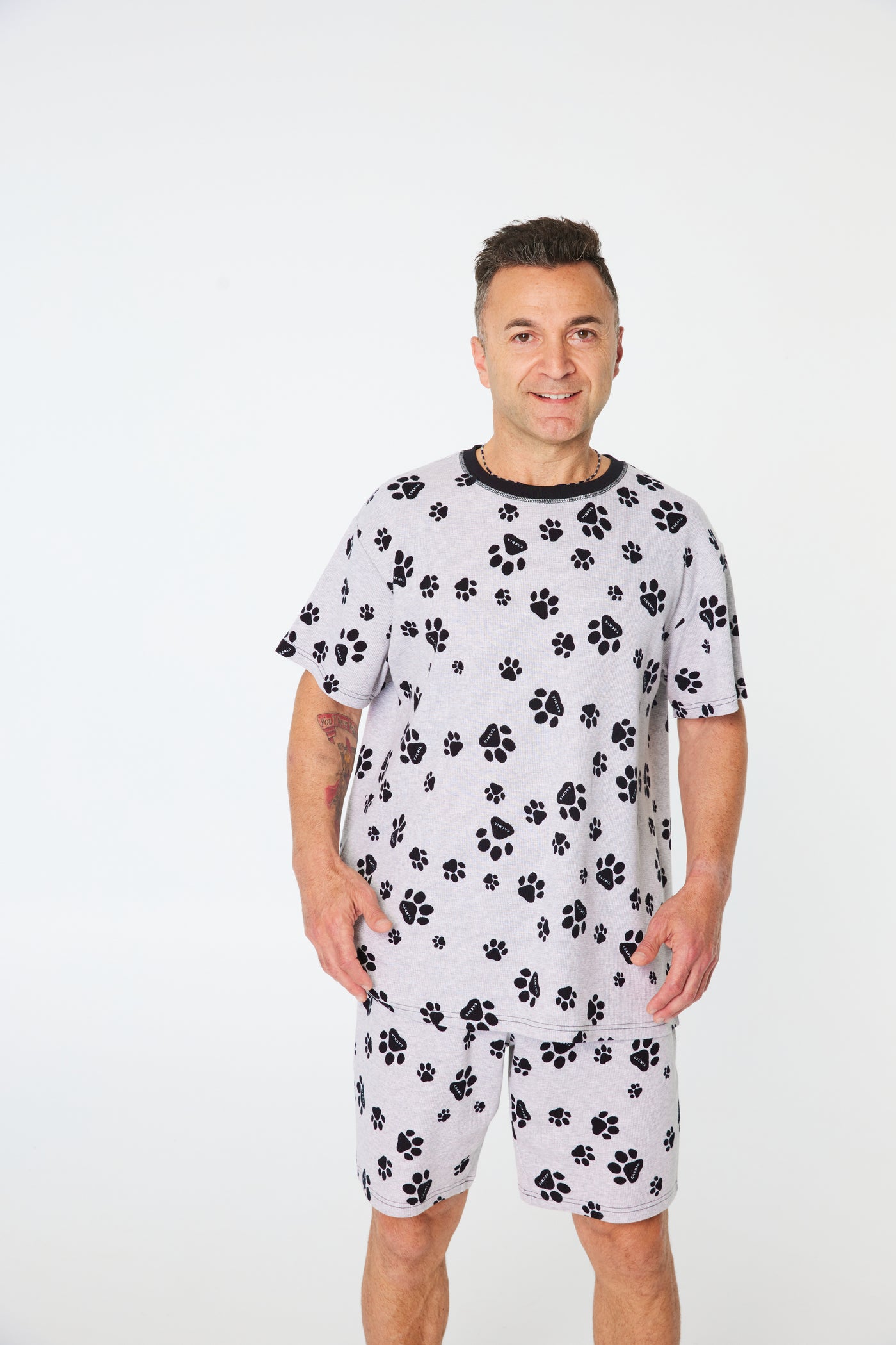 Cachia Paws Pj Set - Mens Pajamas