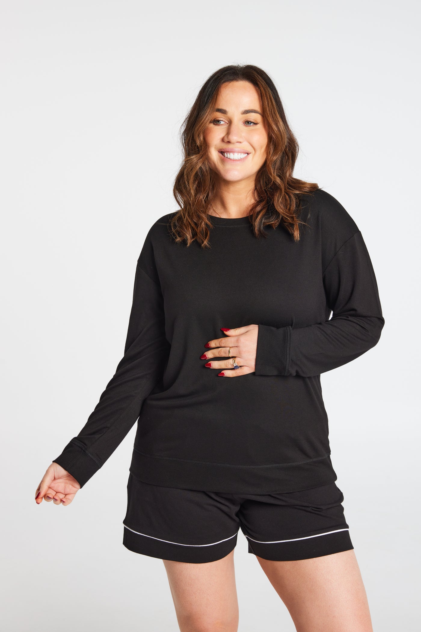 French Terry Long Sleeve Top