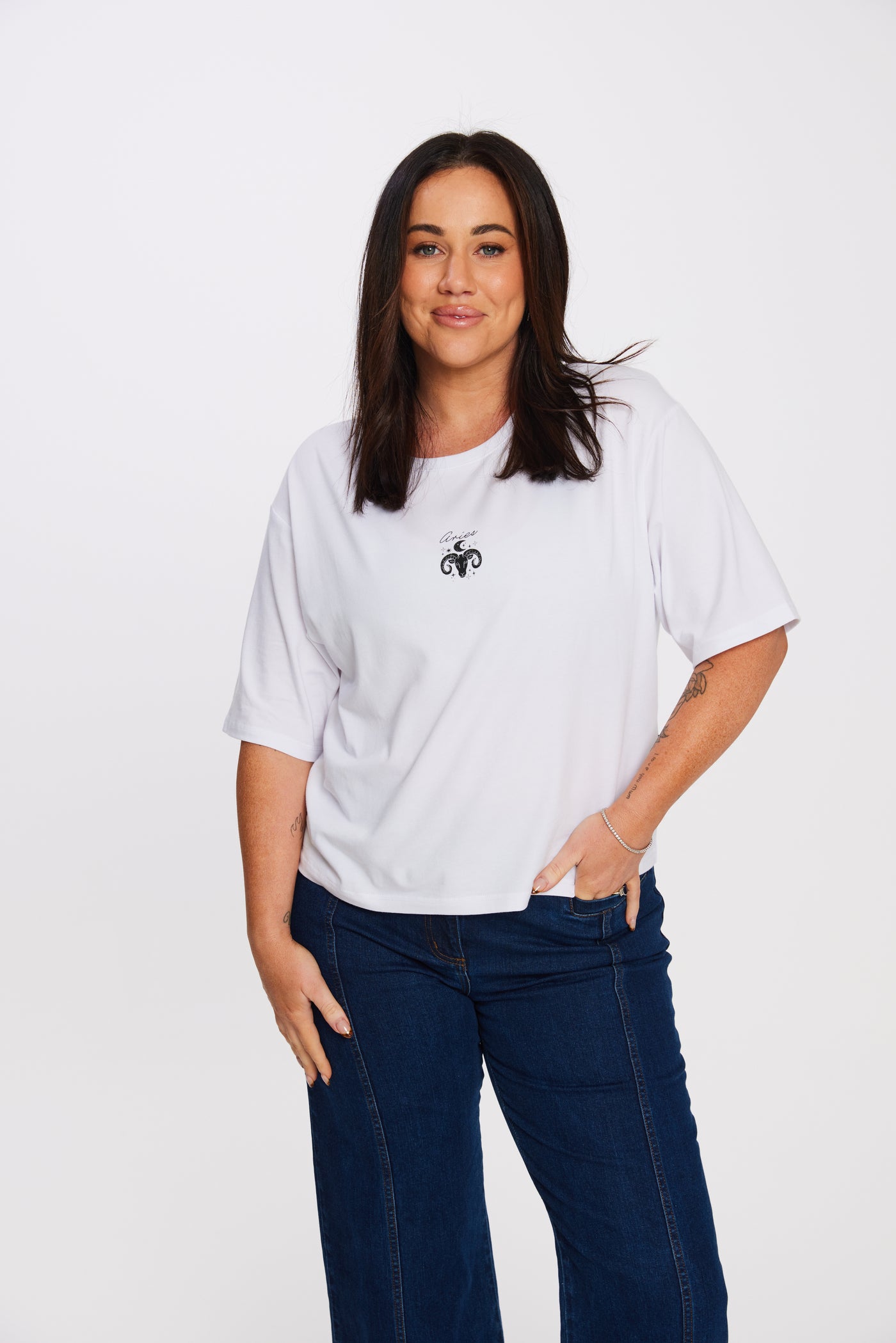 Aries Cropped T-Shirt