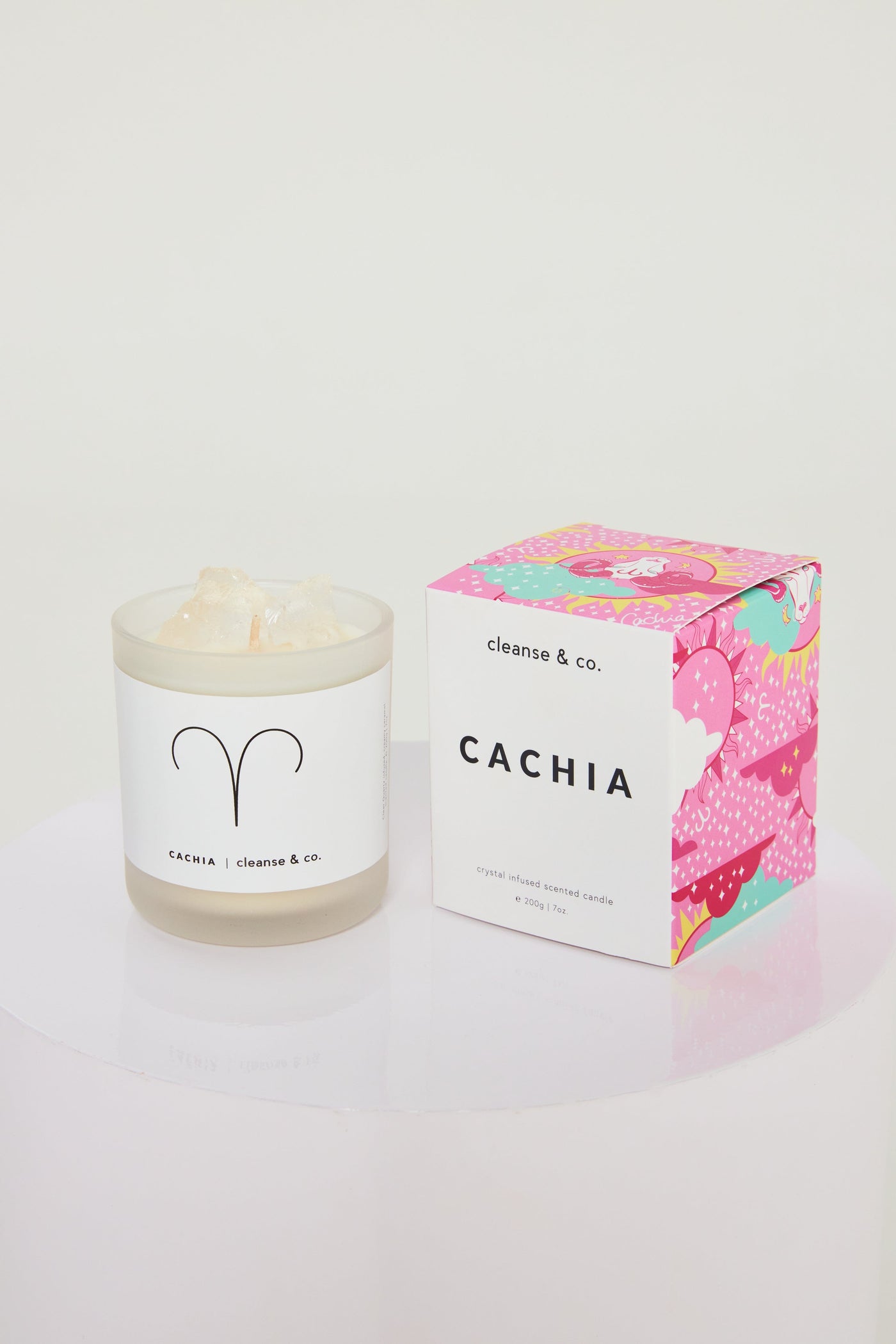 Cachia Aries Crystal Candle candle