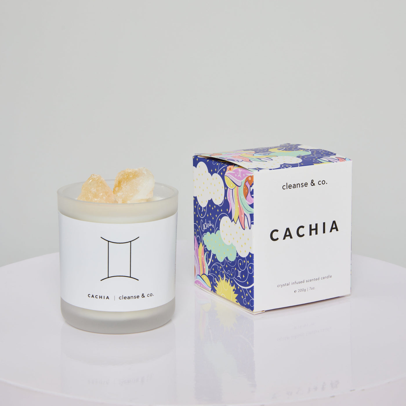 Cachia Gemini Crystal Candle candle