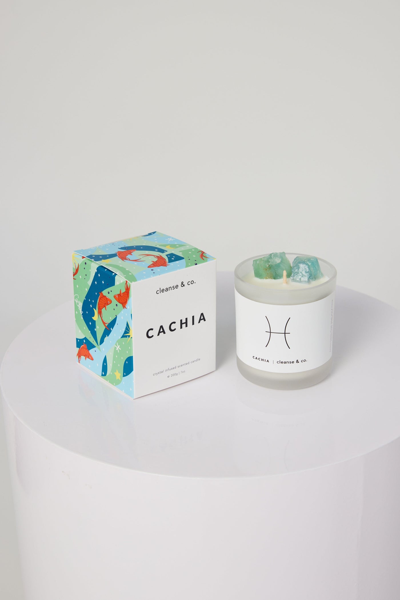 Cachia Pisces Crystal Candle candle