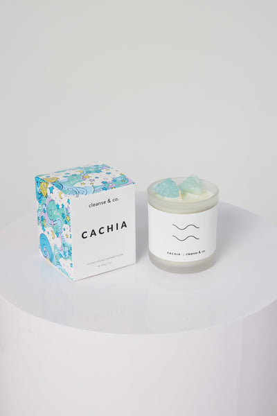 Cachia Aquarius Crystal Candle candle