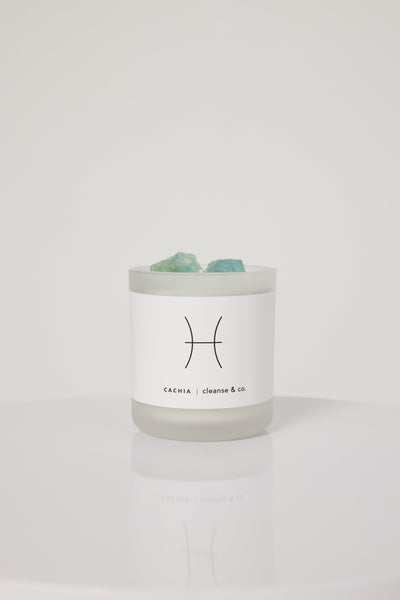 Cachia Pisces Crystal Candle candle