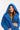 Cachia Blue Jacquard Fleece Gown Robes