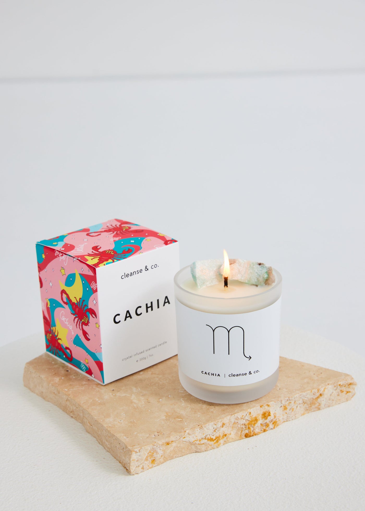 Cachia Scorpio Crystal Candle candle