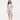 Woman in Sesame Street™ comic print short PJ set, front view